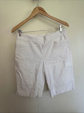 Chico's White Bermuda Shorts